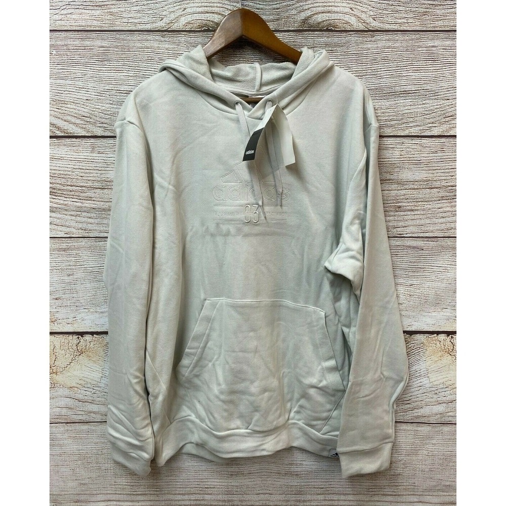 Adidas Hoodie Sweatshirt Mens Size‎ Small Orbit Grey Terry BB HD Pullover New